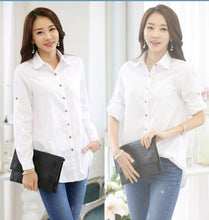 Load image into Gallery viewer, Brand Spring Blouse Shirt Cardigans White Blusas Femininas Ladies Body Tops