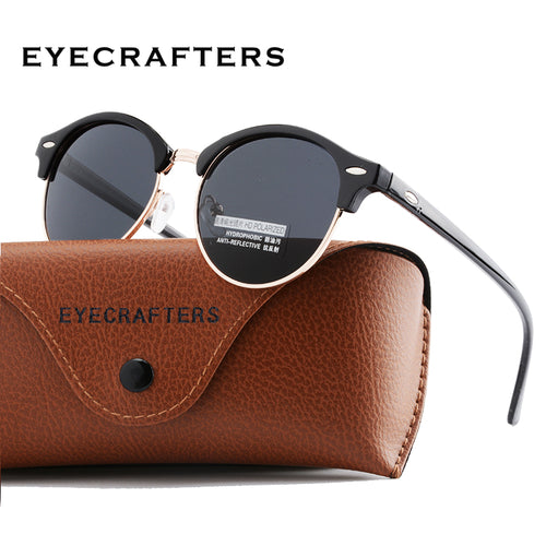 New Polarized Round Sunglasses Mens Womens Brand Designer Club Round Glasses