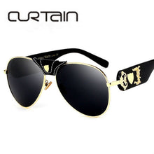 Load image into Gallery viewer, 2018 Luxury Brand Designer Women Mirror Sun glasses  New Fashion Sunglasses Metal