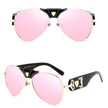 Load image into Gallery viewer, 2018 Luxury Brand Designer Women Mirror Sun glasses  New Fashion Sunglasses Metal