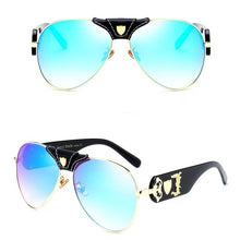 Load image into Gallery viewer, 2018 Luxury Brand Designer Women Mirror Sun glasses  New Fashion Sunglasses Metal