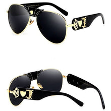 Load image into Gallery viewer, 2018 Luxury Brand Designer Women Mirror Sun glasses  New Fashion Sunglasses Metal