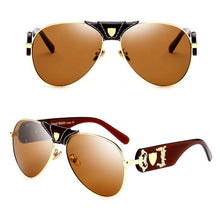 Load image into Gallery viewer, 2018 Luxury Brand Designer Women Mirror Sun glasses  New Fashion Sunglasses Metal