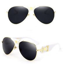 Load image into Gallery viewer, 2018 Luxury Brand Designer Women Mirror Sun glasses  New Fashion Sunglasses Metal