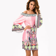 Load image into Gallery viewer, Fashion Bohemian Summer Dress Print Beach Vintage Sexy Female Vestidos