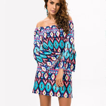 Load image into Gallery viewer, Fashion Bohemian Summer Dress Print Beach Vintage Sexy Female Vestidos