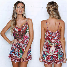 Load image into Gallery viewer, 2018 Casual Playsuit Steetwear Short Overalls Tops Macacao Feminino Jumpsuit Ladies