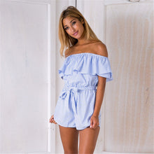 Load image into Gallery viewer, 2018 Casual Playsuit Steetwear Short Overalls Tops Macacao Feminino Jumpsuit Ladies