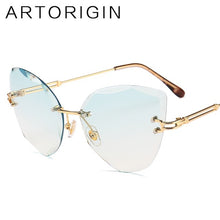 Load image into Gallery viewer, Luxury Cat Eye Sunglasses For Women Trimming Tint Gradient Color Glasses Ladies