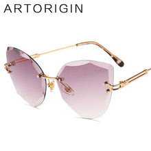 Load image into Gallery viewer, Luxury Cat Eye Sunglasses For Women Trimming Tint Gradient Color Glasses Ladies