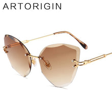 Load image into Gallery viewer, Luxury Cat Eye Sunglasses For Women Trimming Tint Gradient Color Glasses Ladies