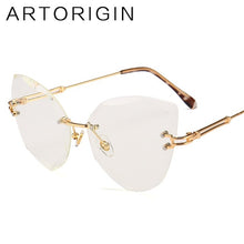 Load image into Gallery viewer, Luxury Cat Eye Sunglasses For Women Trimming Tint Gradient Color Glasses Ladies
