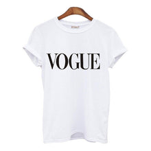 Load image into Gallery viewer, Fashion2018 Summer Shirt For Women VOGUE t-shirt With Print Tops For Women