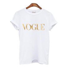 Load image into Gallery viewer, Fashion2018 Summer Shirt For Women VOGUE t-shirt With Print Tops For Women