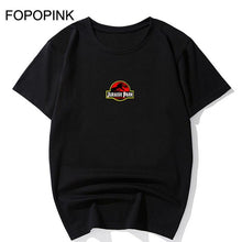Load image into Gallery viewer, Jurassic Park T Shirt Women Short Sleeve Black Tshirt Causal T-Shirt O-Neck Shirts