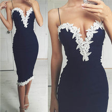 Load image into Gallery viewer, 2018 Summer Party Dresses Women Sexy Strappy Deep V Neck Lace Bodycon