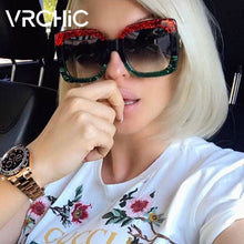 Load image into Gallery viewer, VRCHIC Square Sunglasses Women Italy Luxury Brand Designer Women Mirror
