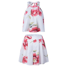 Load image into Gallery viewer, Floral Print Women Set Summer Beach Wear Fashion 2018 Sweet Clothing Two Pieces