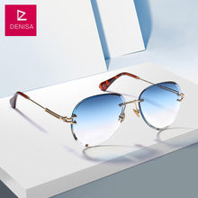 Load image into Gallery viewer, DENISA Fashion Blue Red Pilot Sunglasses Women Men Driving UV400 Sun Glasses