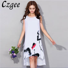 Load image into Gallery viewer, 2018 New Arrive Chinese Style Women Dress Plus Size M-6XL Loose Casual