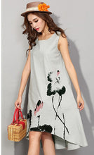 Load image into Gallery viewer, 2018 New Arrive Chinese Style Women Dress Plus Size M-6XL Loose Casual