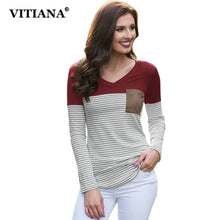 Load image into Gallery viewer, VITIANA Women Elegant Office Loose Tops Tee Female 2018 Autumn Long Sleeve